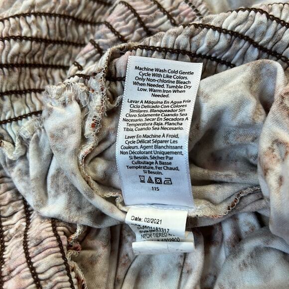 Sofia Jeans leopard print wild terrain sandshell tiered maxi dress, size small - Picture 11 of 12